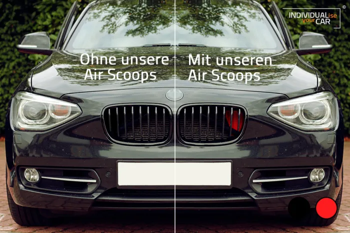 1er F20 F21 Air Scoops Rot Schwarz